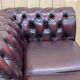 Pair of 2-seater leather Chesterfield sofas from the 1990s by Thomas LLOYD