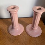 Pair of porcelain candlesticks