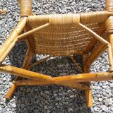 fauteuil rotin enfant