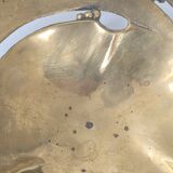 Vintage solid bronze fruit bowl from the 1970s.