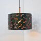 Brutalist copper pendant lamp from Boréns, 1970s
