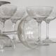 8 Crystal champagne cups