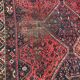 Old Iranian hand made Shiraz wool rug  220 x 312 cm
