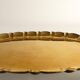 Hollywood Regency Large Oval Brass Tray by Firma Lars Holmström, Sweden 1940's