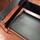 Wassily designer armchair - Marcel Breuer style - black cowhide leather