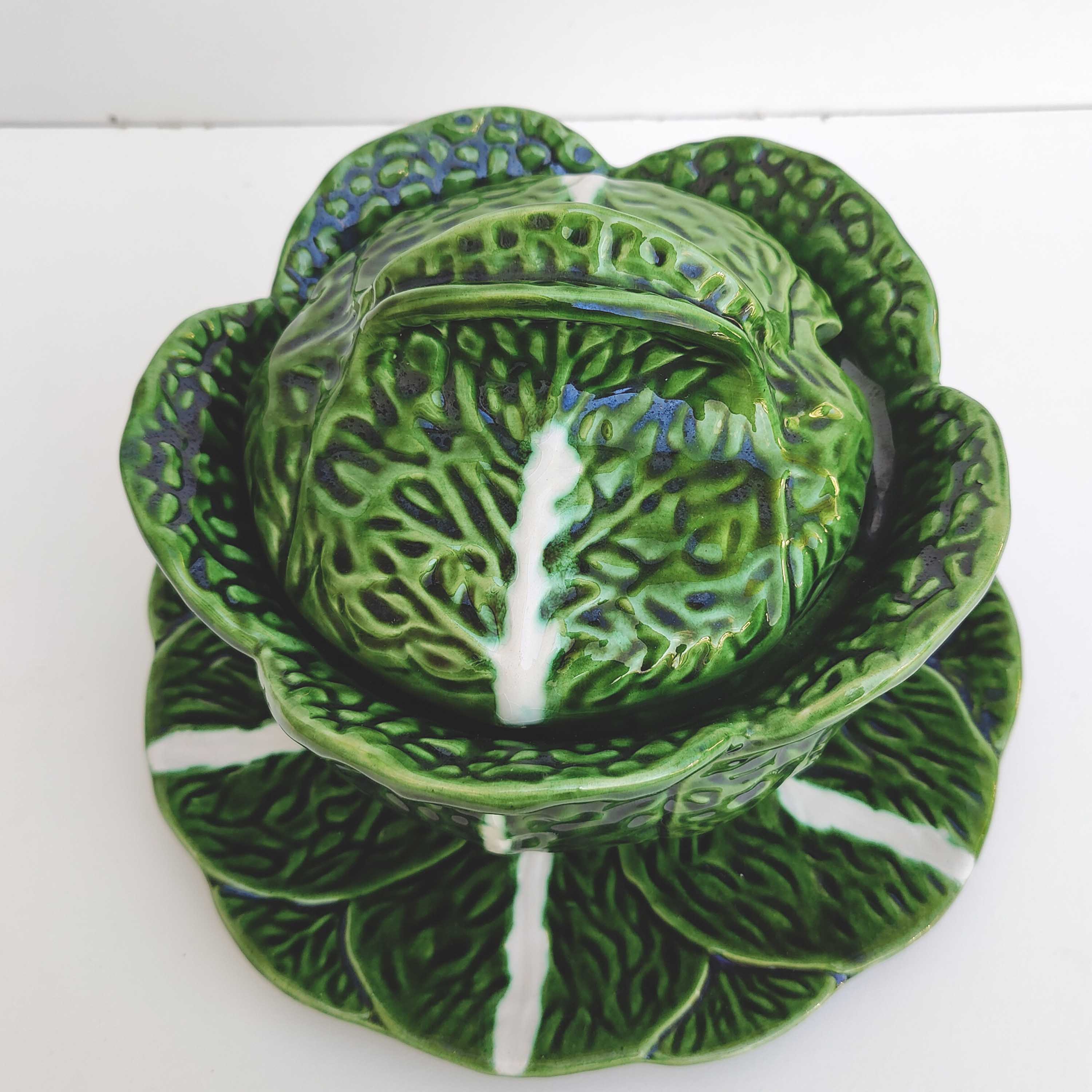 Vintage ceramic cabbage soup bowl