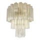 Italian Murano Glass Flush Mount with “Tronchi” Design
