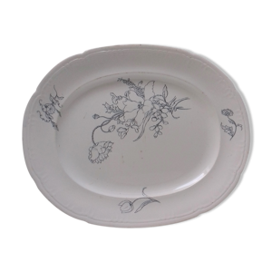 plat ovale ancien J.Vieillard