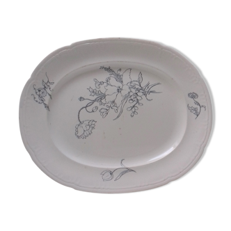 Ancient J.VIEILLARD BORDEAUX oval dish