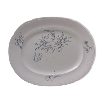 Ancient J.VIEILLARD BORDEAUX oval dish