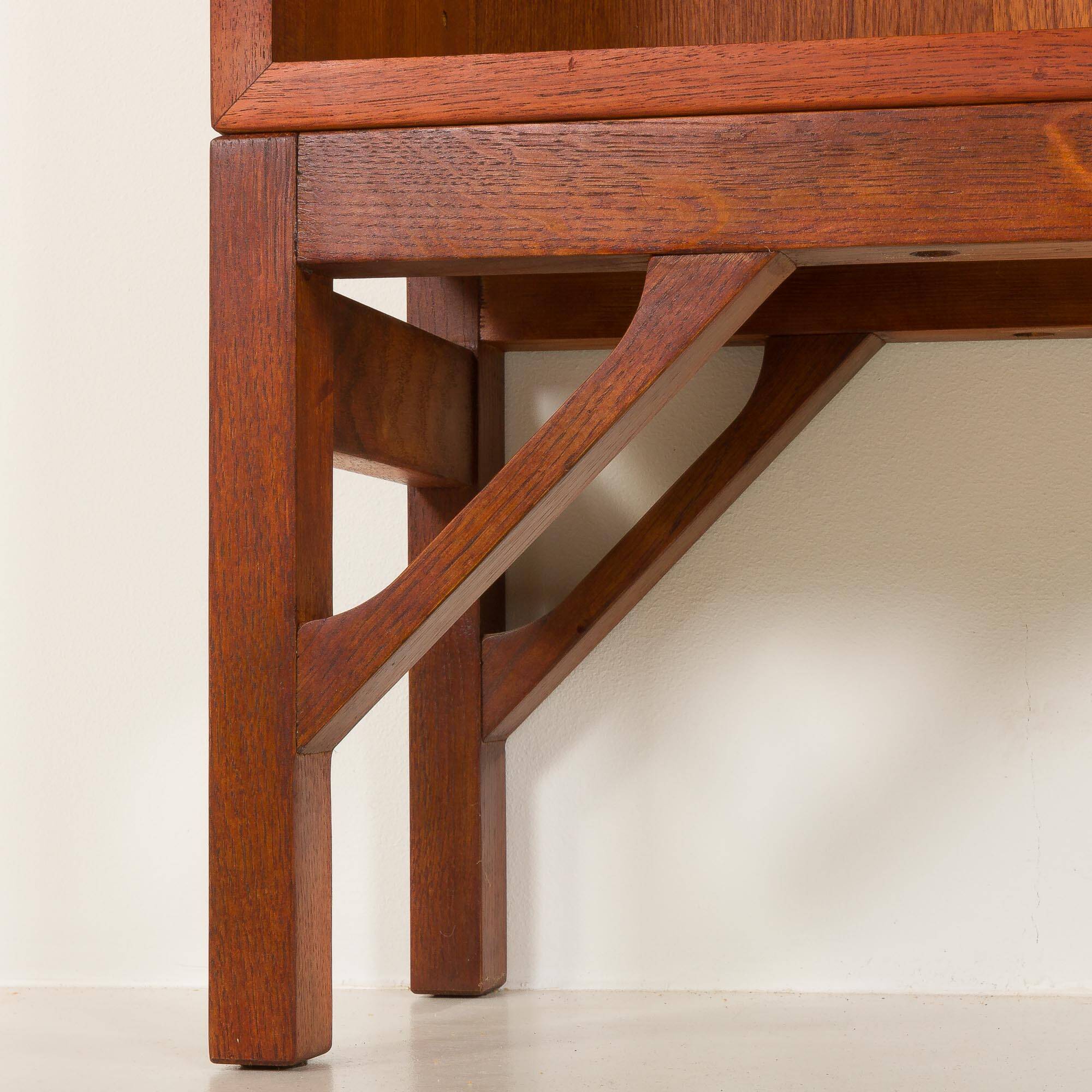 Borge Mogensen China series teak bookcase for C. M. Madsen, Denmark, 1960s