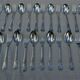 Silver metal housewife 37 pieces louis XV Marly style