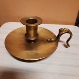 Golden candle holder