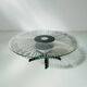 Italian rotating glass and metal coffee table designed for Prada, 1990s.