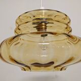 Amber crystal pendant lamp from the 60s/70s