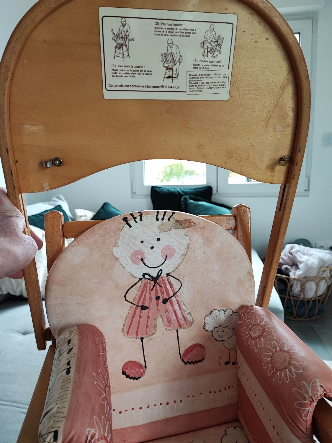 Chaise haute bois combelle