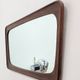 Vintage Scandinavian teak mirror from the 1960s.