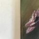 Oil on wood vase of flowers anemones 60s