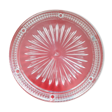 Pressed glass flat underside