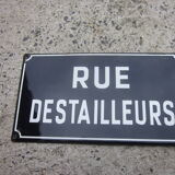 Old plaque rue destailleurs