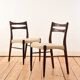 Pair of Scandinavian chairs in Rio rosewood.