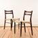 Pair of Scandinavian chairs in Rio rosewood.