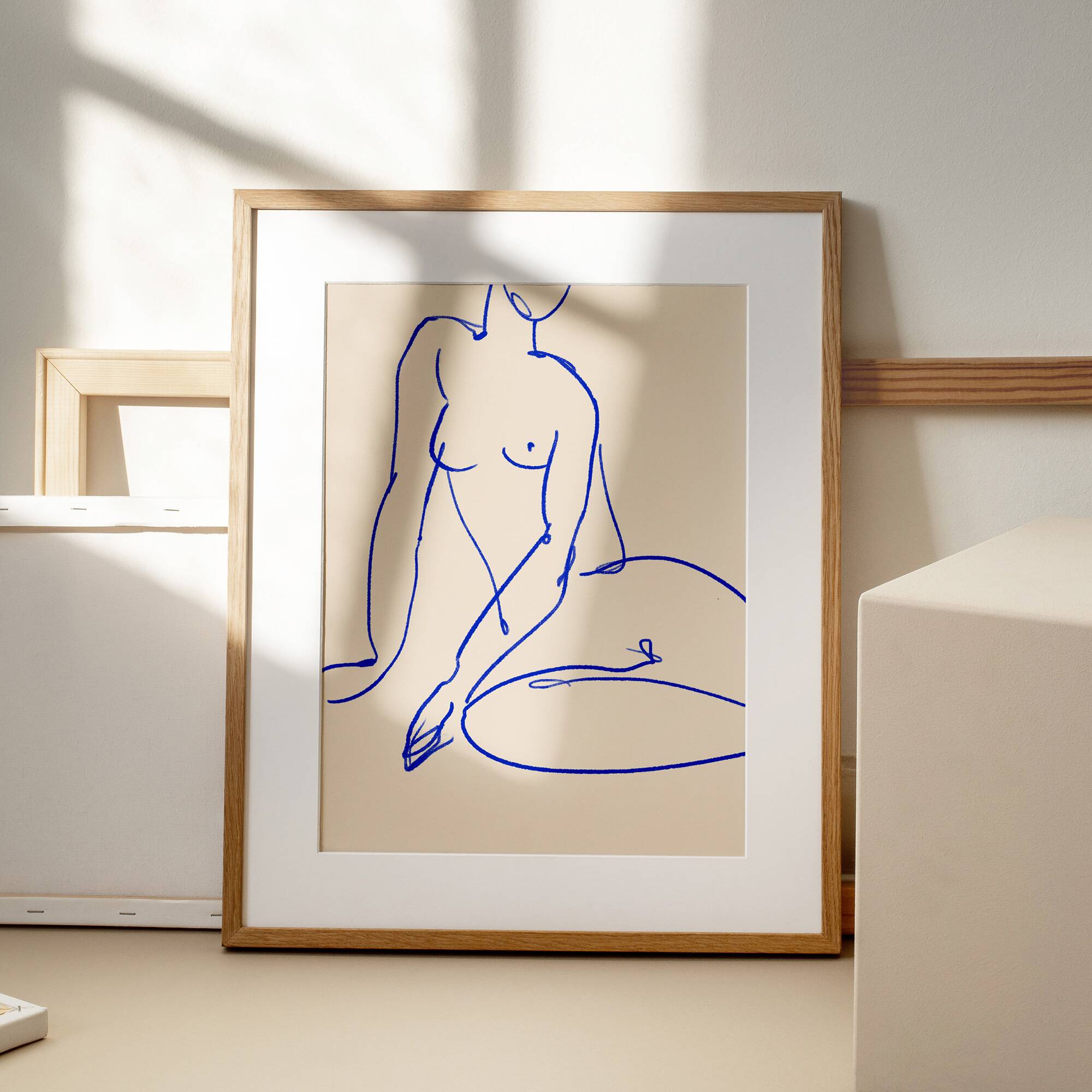 Female figure giclee art print, 50x70cm