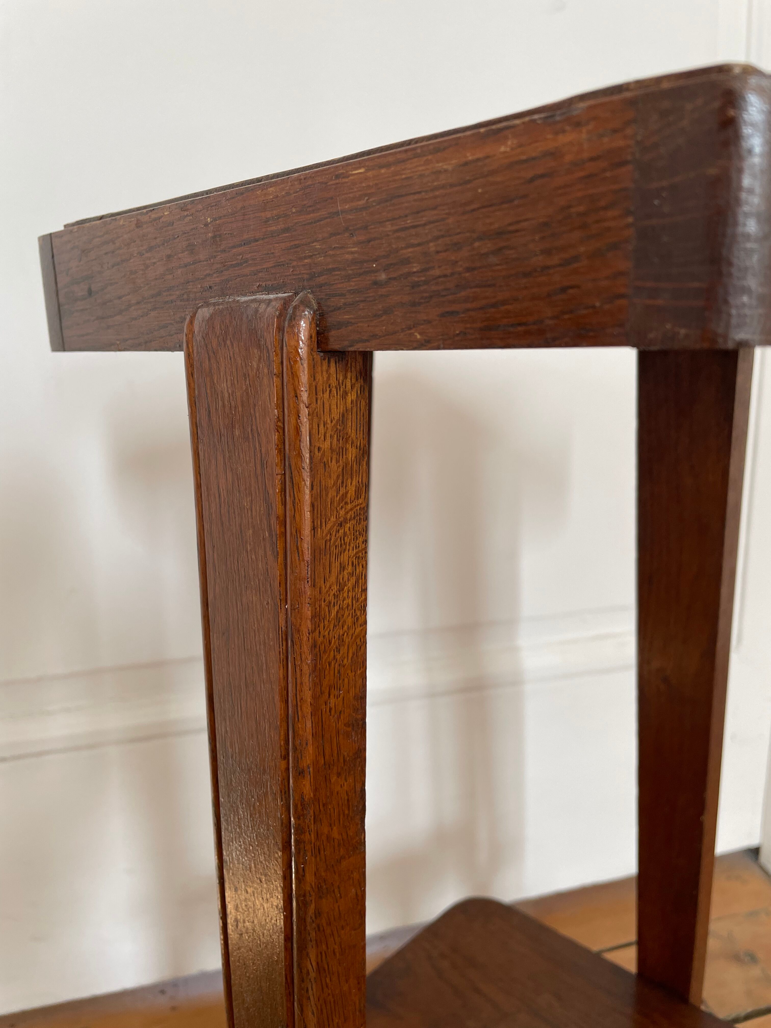 Sellette art déco en bois