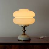 Lampe de table Space Age en métal et verre par Napako, Tchécoslovaquie, années 1970