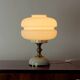Space Age table lamp in metal and glass by Napako, Czechoslovakia, 1970s