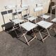 Set of 6 folding garden chairs