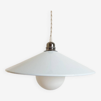 Sky blue metal pendant light