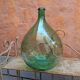 Demijohn old bubbled glass - 15 liters - height 42 cm ( c)