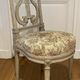 Pair of chairs, lyre back, based on a model by Jacob, Louis XVI style.