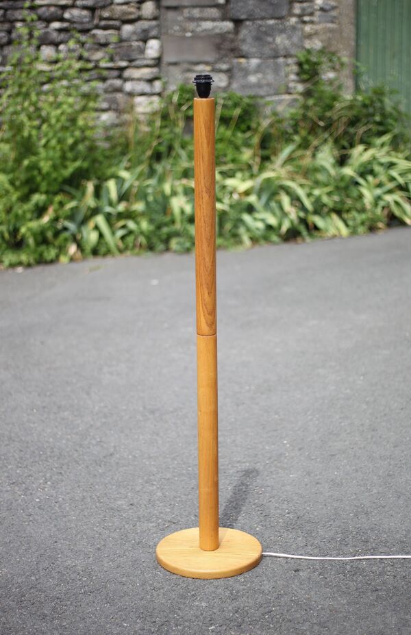 Lampadaire bois vintage sapin, lampe de plancher, lampe bois