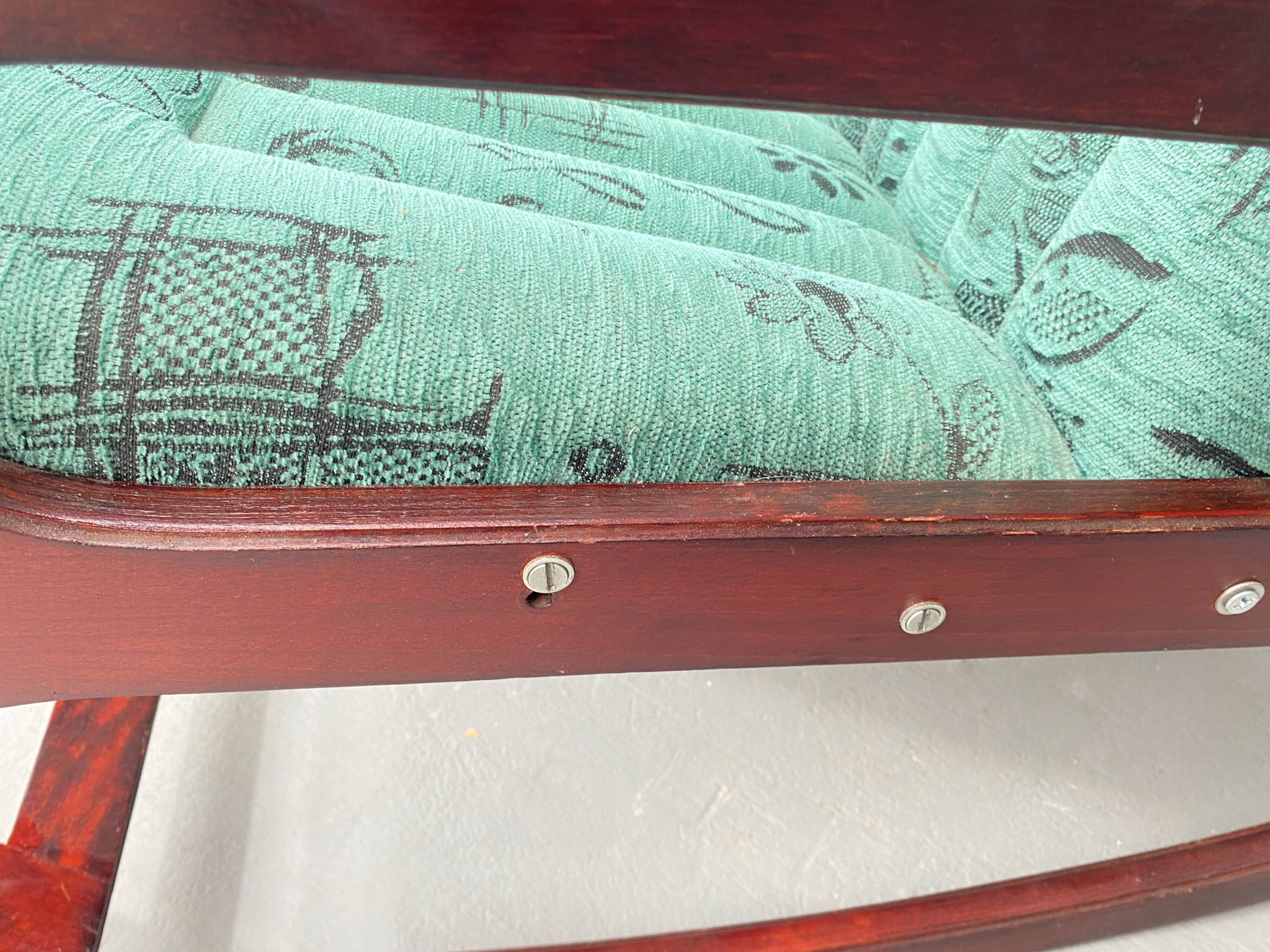 ÚLUV Wooden Rocking Chair – Czechoslovakia, 1970s, Original Very Good Condi