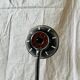 Vintage flexible desk lamp in black and chrome metal