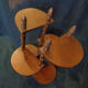 Storey art art nouveau in shabby chic wood 6-storey