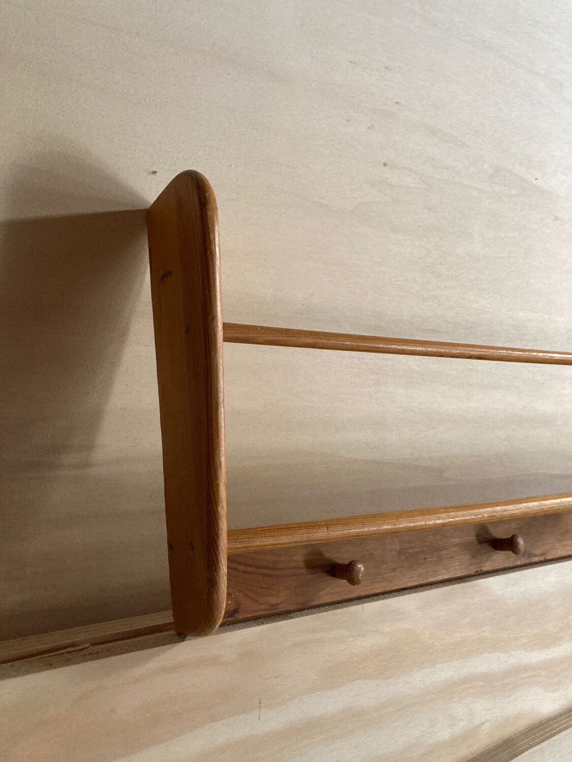 Wooden wall shelf 1980