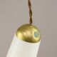 Mid-Century Italian Opaline and Brass Pendant Lamp