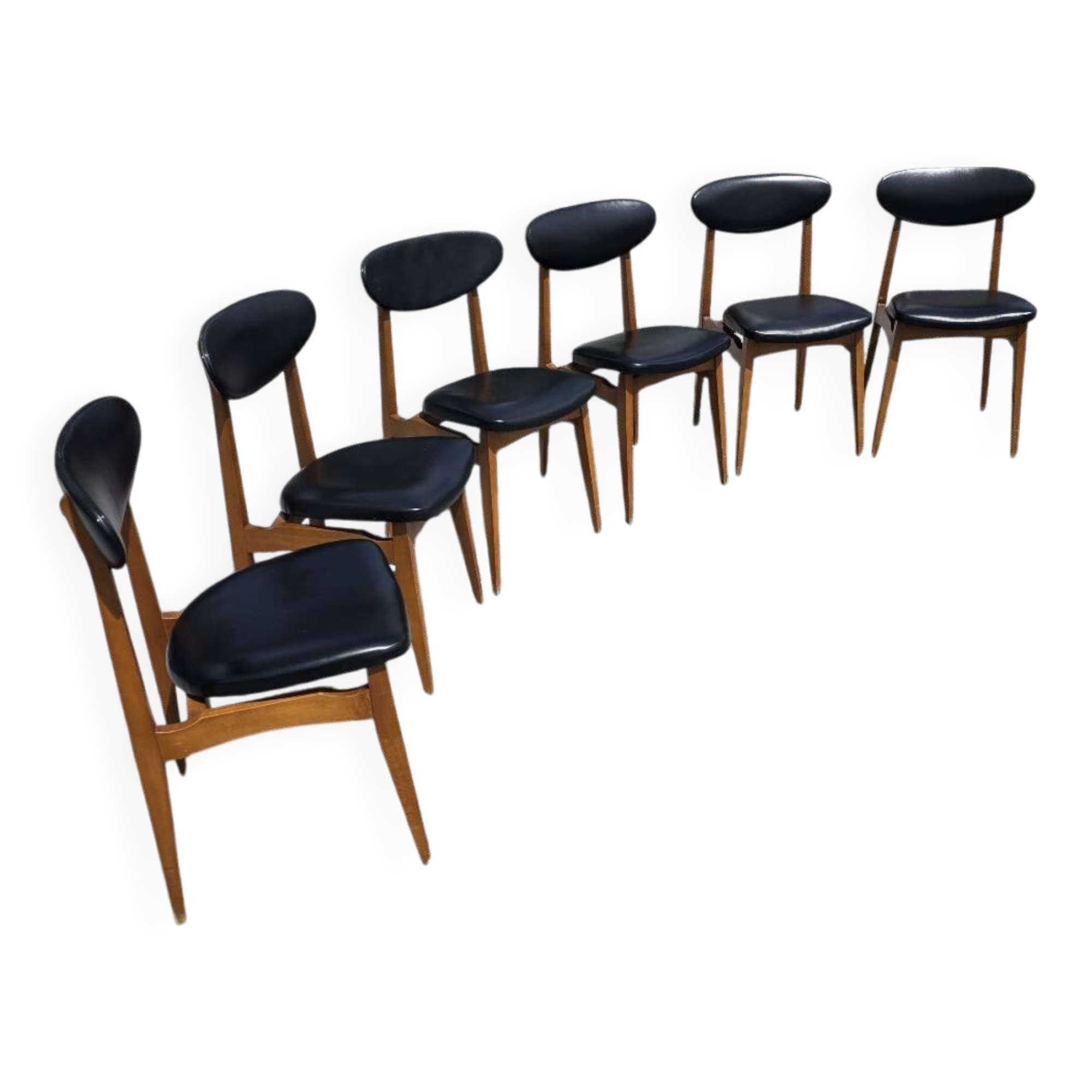 6 chaises, années 60