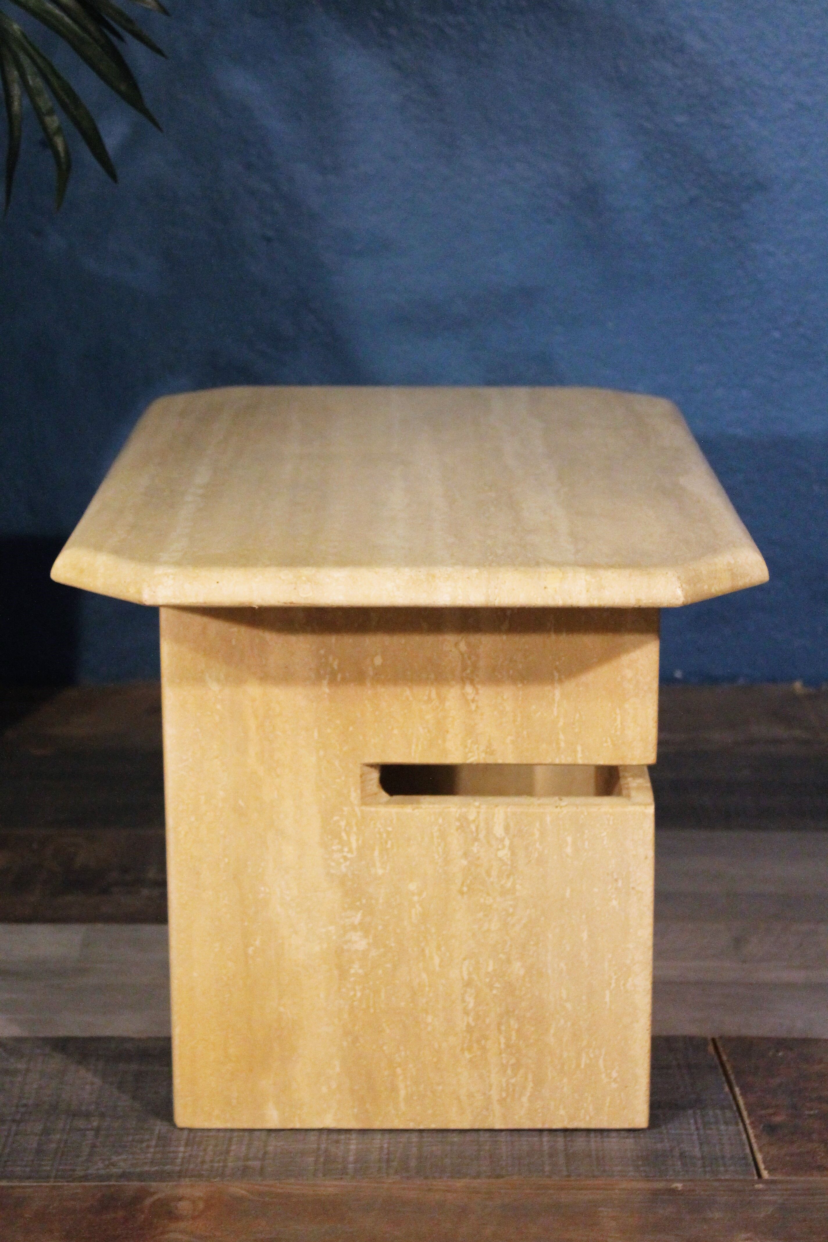 Travertine side table 1960
