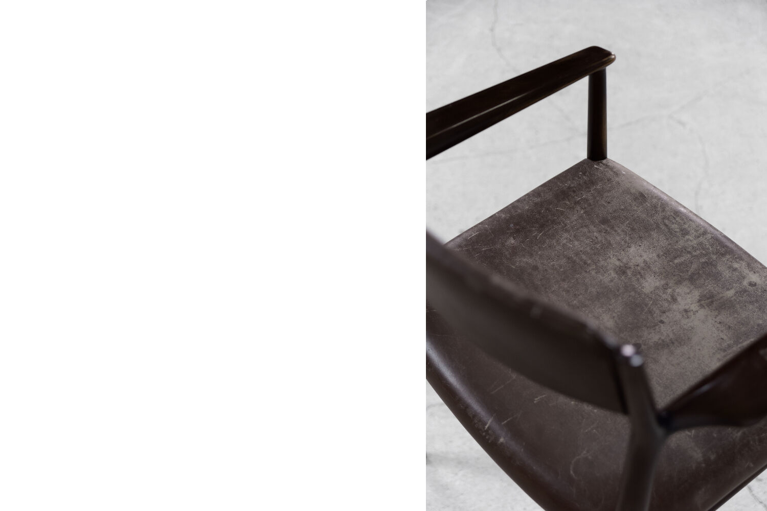 Brown leather executive chair by Arne Vodder, 1960