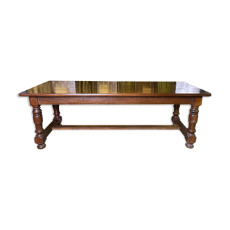 Louis XIII farmhouse table in 19th walnut