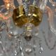 Liège chandelier in Louis XV style made of glass and crystal, circa 1900.