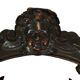 Antique Italian Oak Corner Chair Renaissance Style