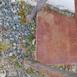 Iron workbench serving table