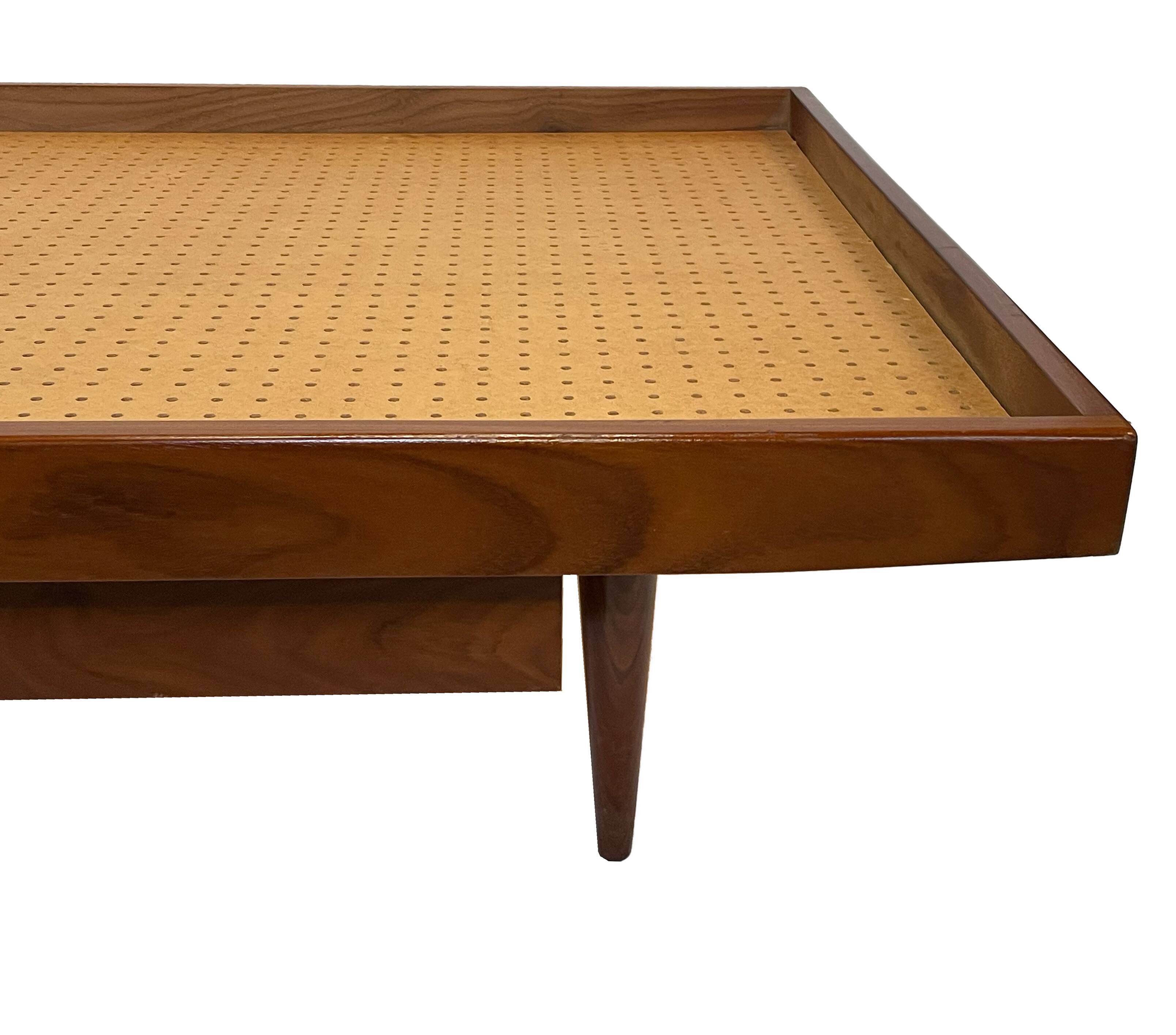 Vintage mid century daybed teak design with drawers