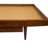 Vintage mid century daybed teak design with drawers