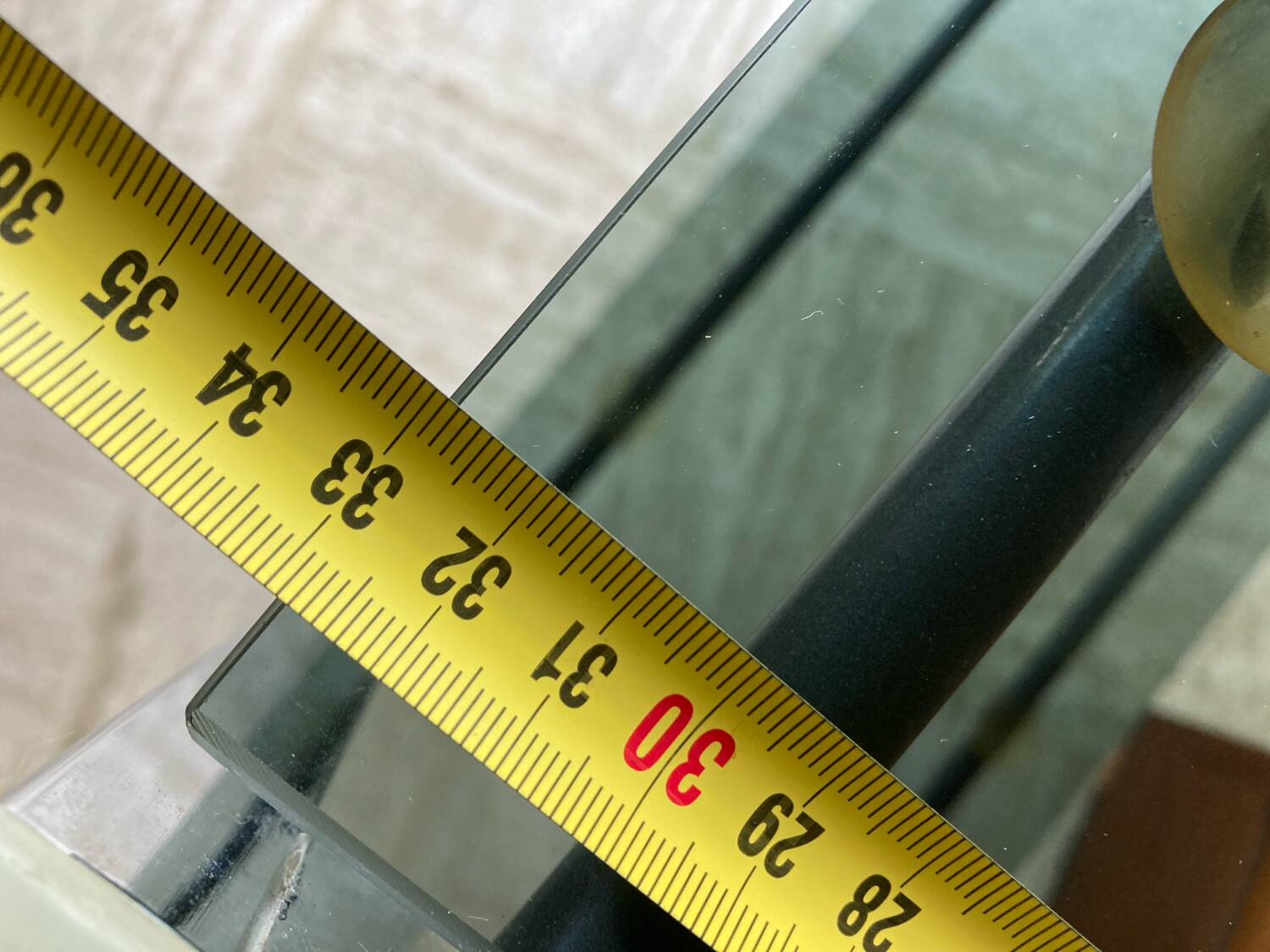 Vintage chrome dessert table, 2 smoked glass trays.